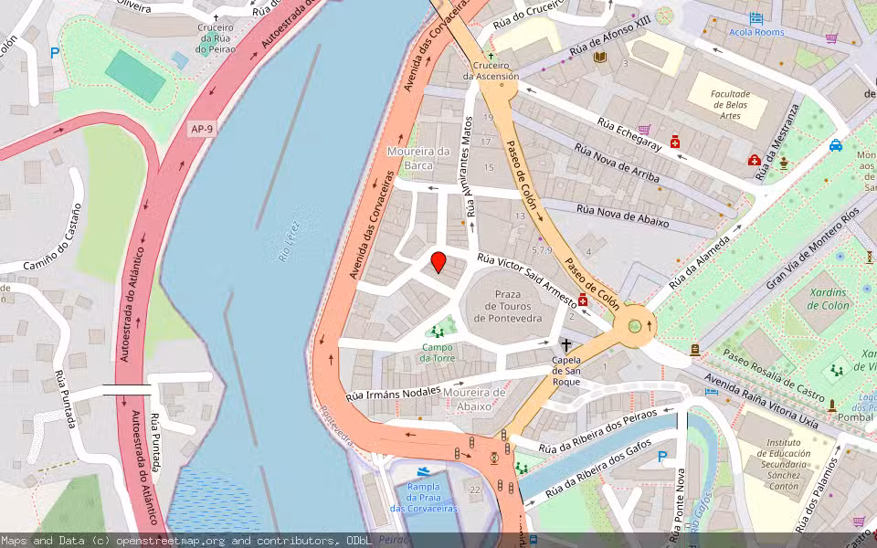 Mapa de Subasta Inmueble (Trastero) en Pontevedra