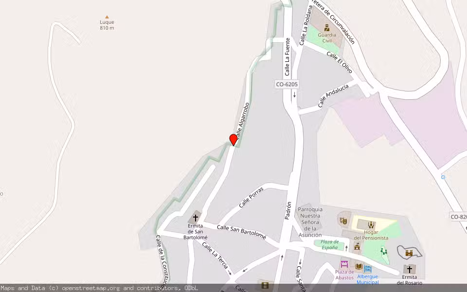 Mapa de Subasta Inmueble (Solar) en Luque, Córdoba