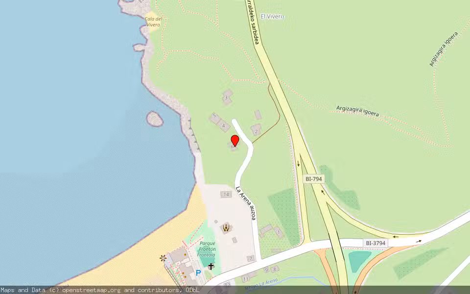 Mapa de Subasta Inmueble (Vivienda) en Zierbena, Bizkaia