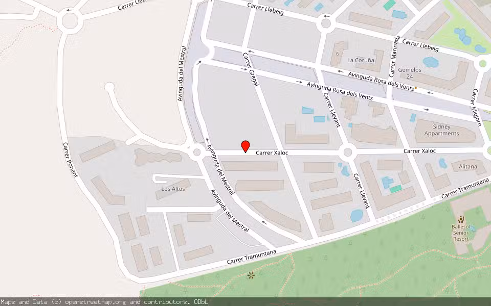 Mapa de Subasta Inmueble (Vivienda) en La Vila Joiosa, Alicante/Alacant