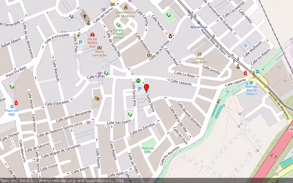 Mapa de Subasta Inmueble (Vivienda) en Maracena, Granada