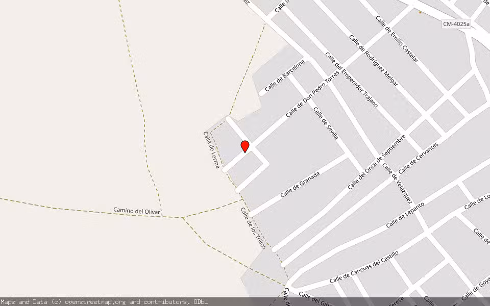 Mapa de Subasta Inmueble (Local comercial) en Consuegra, Toledo