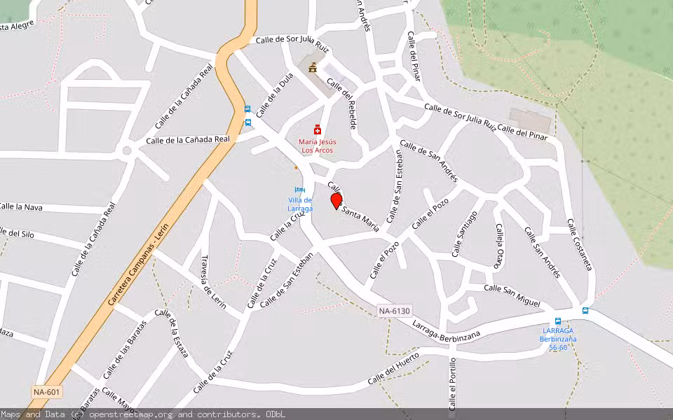 Mapa de Subasta Inmueble (Vivienda) en Larraga, Navarra