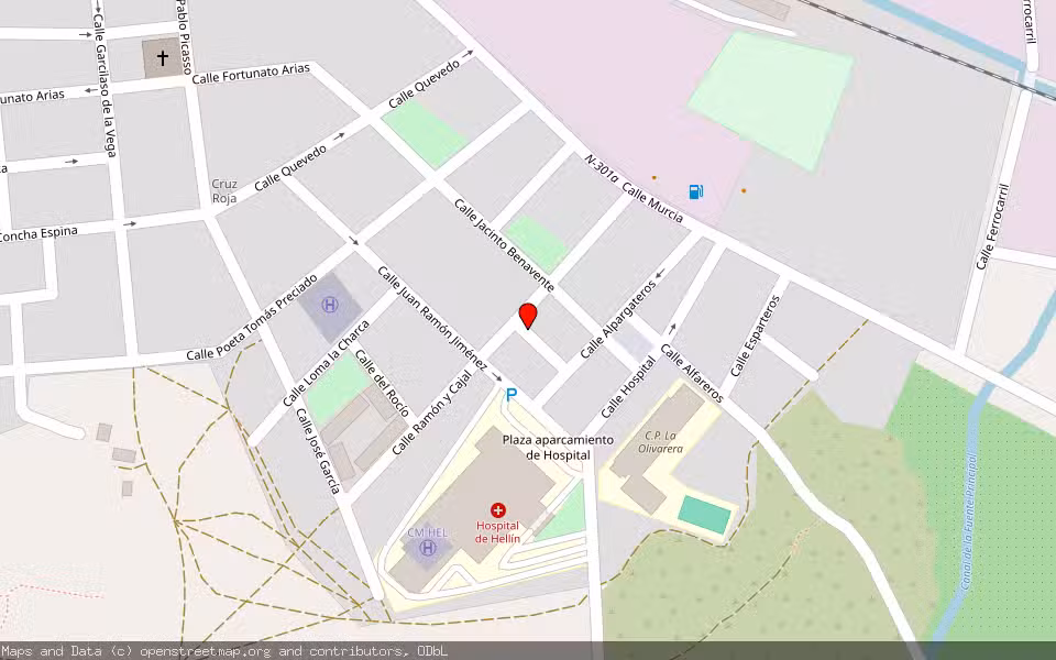 Mapa de Subasta Inmueble (Vivienda) en Hellin, Albacete