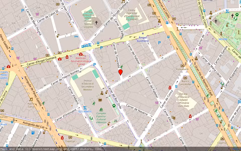 Mapa de Subasta Inmueble (Vivienda) en Valencia, Valencia/València