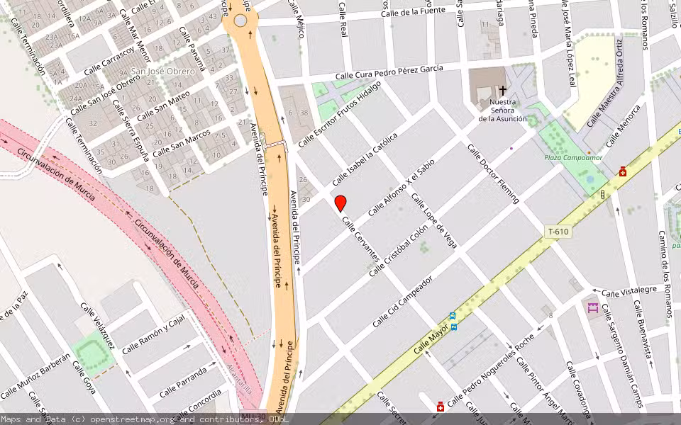Mapa de Subasta Inmueble (Vivienda) en Alcantarilla, Murcia