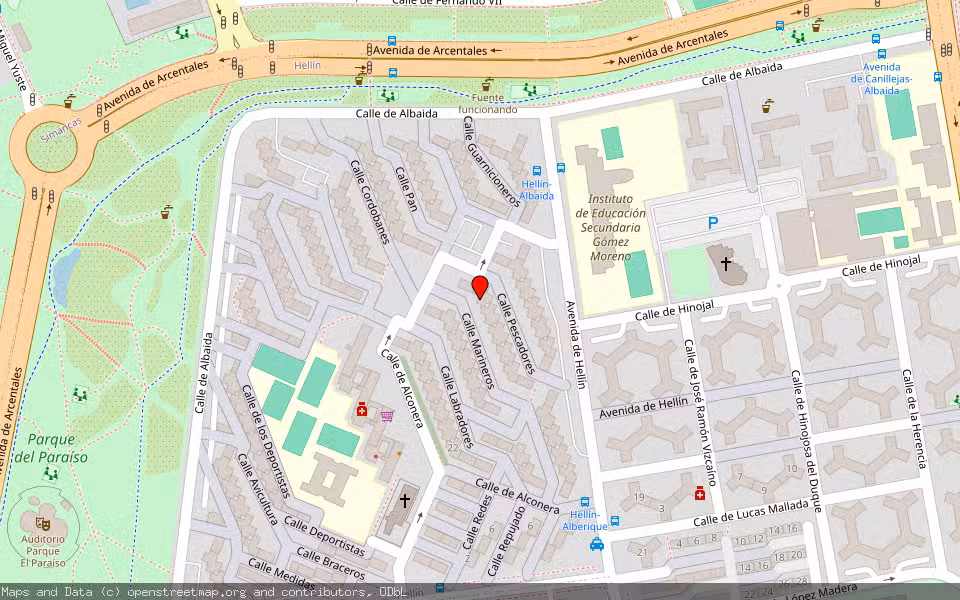 Mapa de Subasta Inmueble (Vivienda) en Madrid