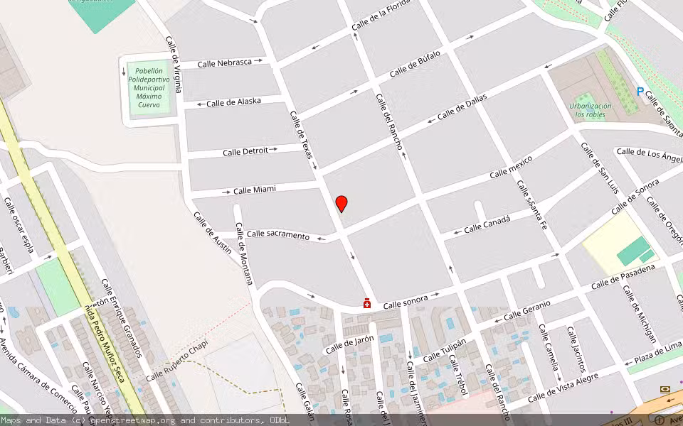 Mapa de Subasta Inmueble (Vivienda) en Roquetas De Mar, Almería