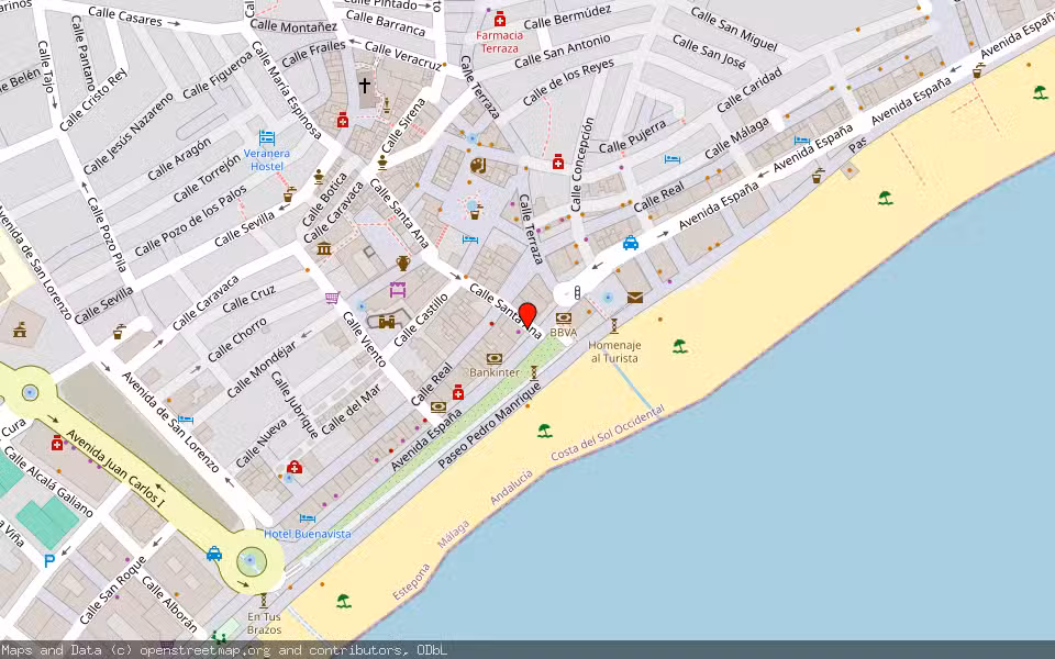 Mapa de Subasta Inmueble (Vivienda) en Estepona, Málaga