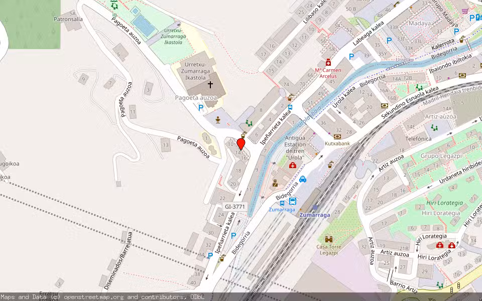 Mapa de Subasta Inmueble (Vivienda) en Urretxu, Gipuzkoa