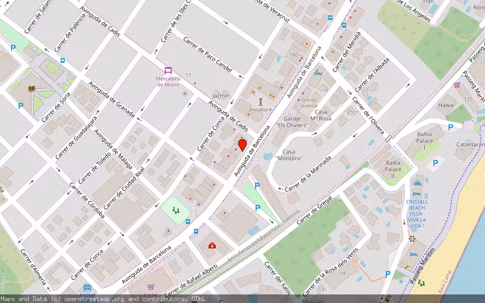 Mapa de Subasta Inmueble (Vivienda) en Mont-roig Del Camp, Tarragona