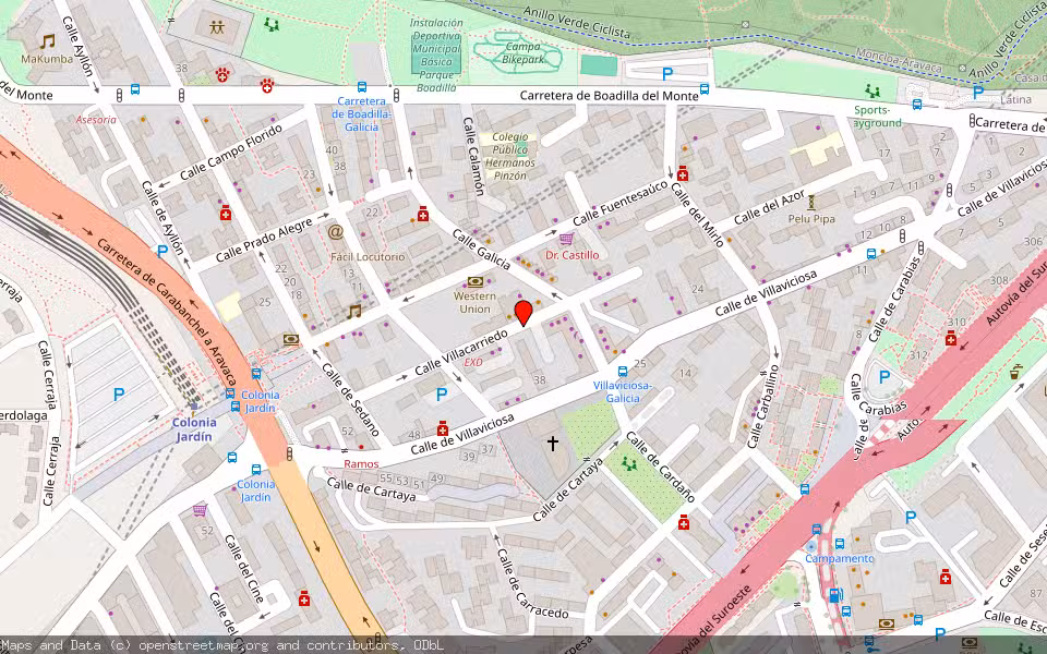 Mapa de Subasta Inmueble (Local comercial) en Madrid