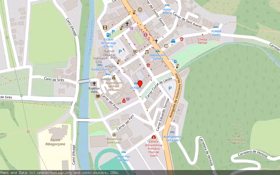 Mapa de Subasta Inmueble (Vivienda) en Pont De Suert, Lleida