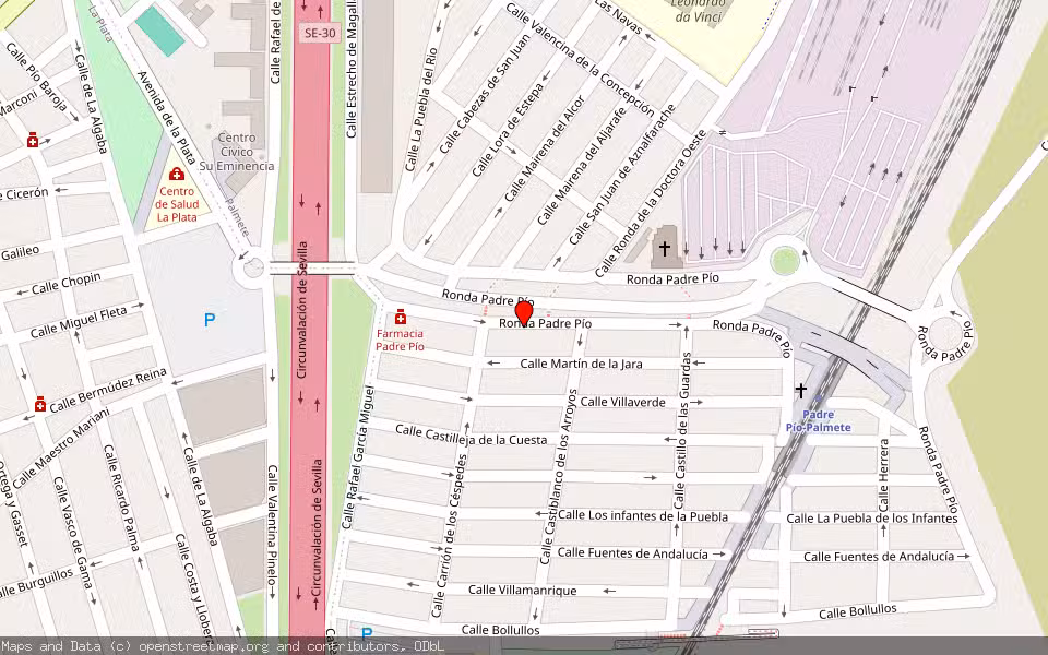 Mapa de Subasta Inmueble (Vivienda) en Sevilla