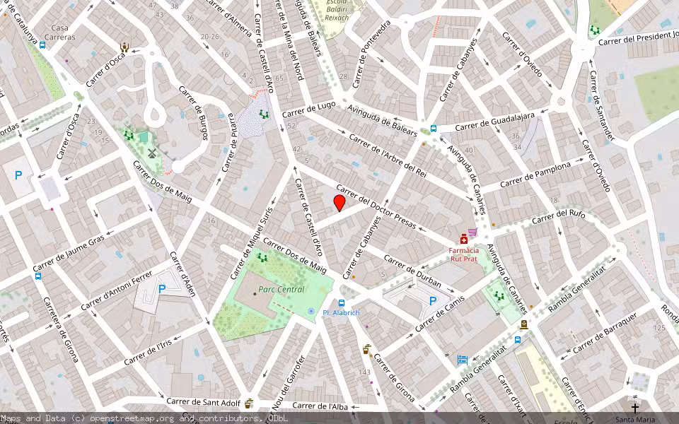 Mapa de Subasta Inmueble (Vivienda) en Sant Feliu De Guixols, Girona