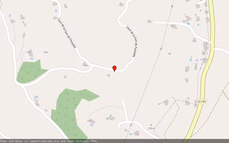Mapa de Subasta Inmueble (Finca rústica) en Benissa, Alicante/Alacant
