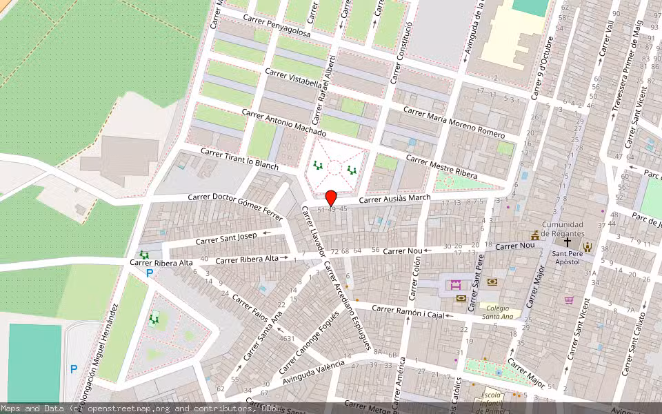 Mapa de Subasta Inmueble (Otros) en La Pobla Llarga, Valencia/València