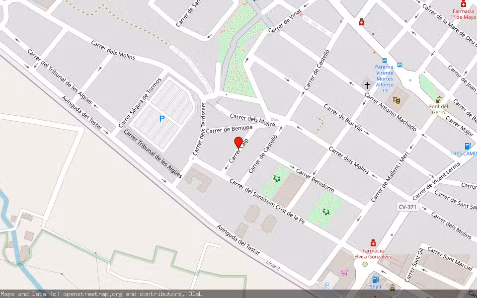 Mapa de Subasta Inmueble (Vivienda) en Paterna, Valencia/València