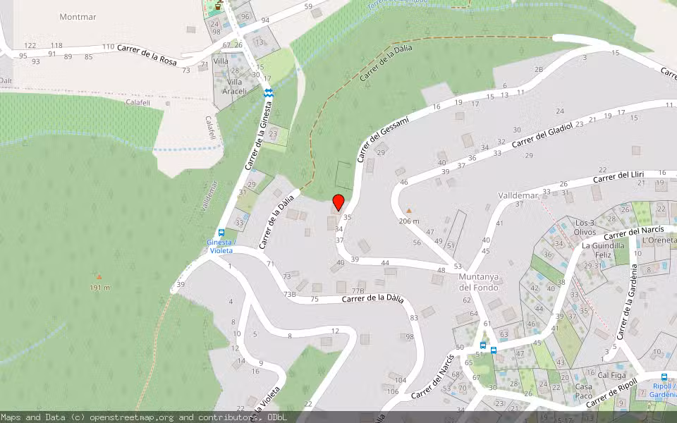 Mapa de Subasta Inmueble (Vivienda) en Calafell, Tarragona