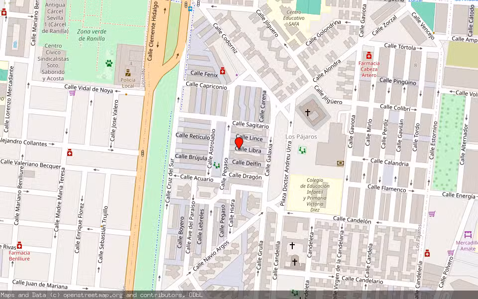 Mapa de Subasta Inmueble (Vivienda) en Sevilla