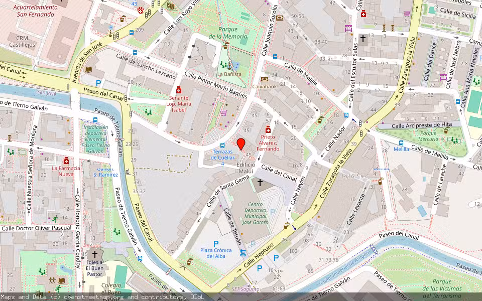 Mapa de Subasta Inmueble (Vivienda) en Zaragoza