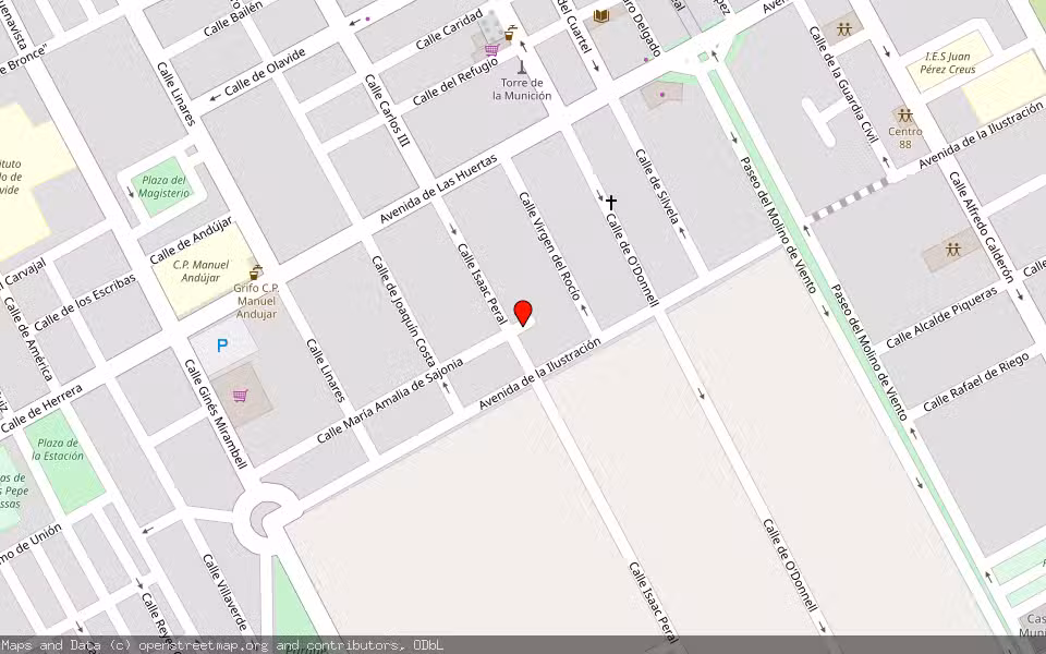 Mapa de Subasta Inmueble (Garaje) en La Carolina, Jaén