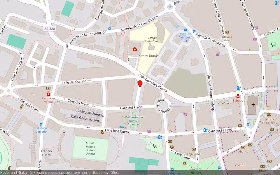 Mapa de Subasta Inmueble (Local comercial) en Aviles, Asturias