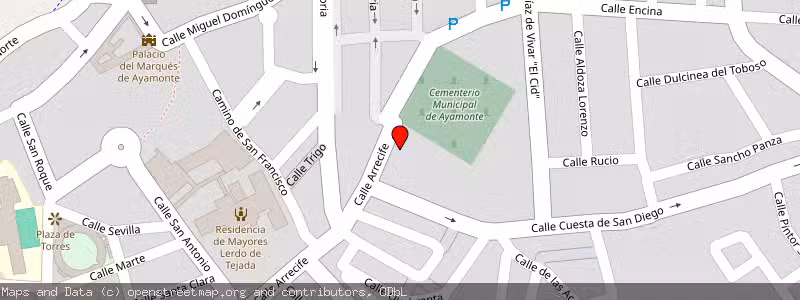 Mapa de Subasta de Inmueble (Nave industrial) en Ayamonte, Huelva 