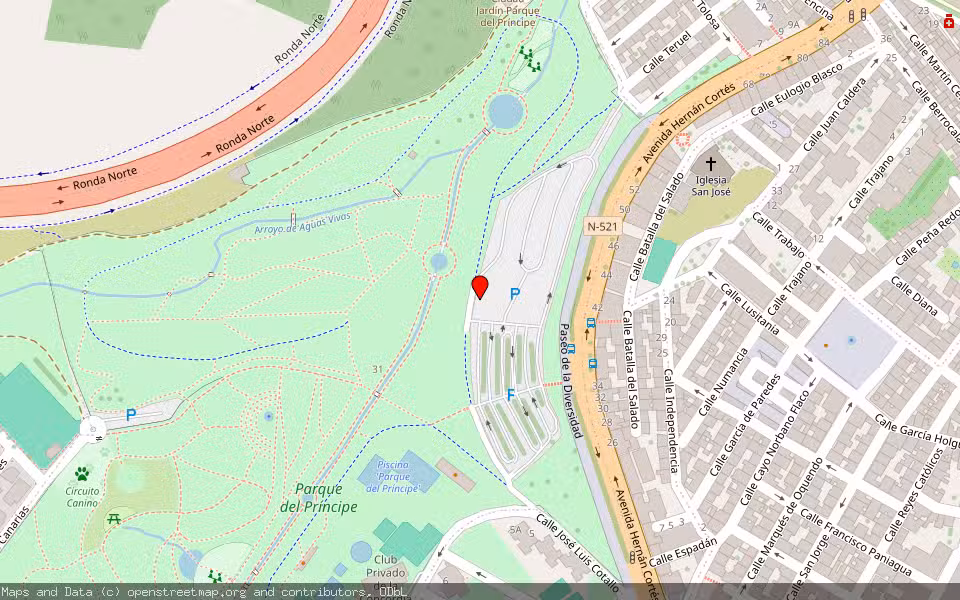 Mapa de Subasta Inmueble (Finca rústica) en Caceres, Cáceres