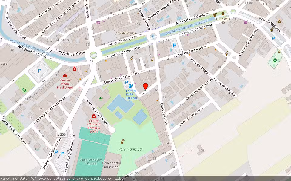 Mapa de Subasta Inmueble (Vivienda) en Mollerussa, Lleida