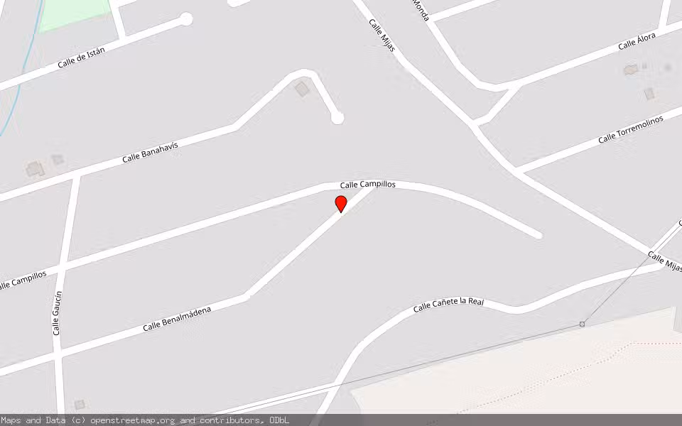 Mapa de Subasta Inmueble (Vivienda) en Alhaurin De La Torre, Málaga