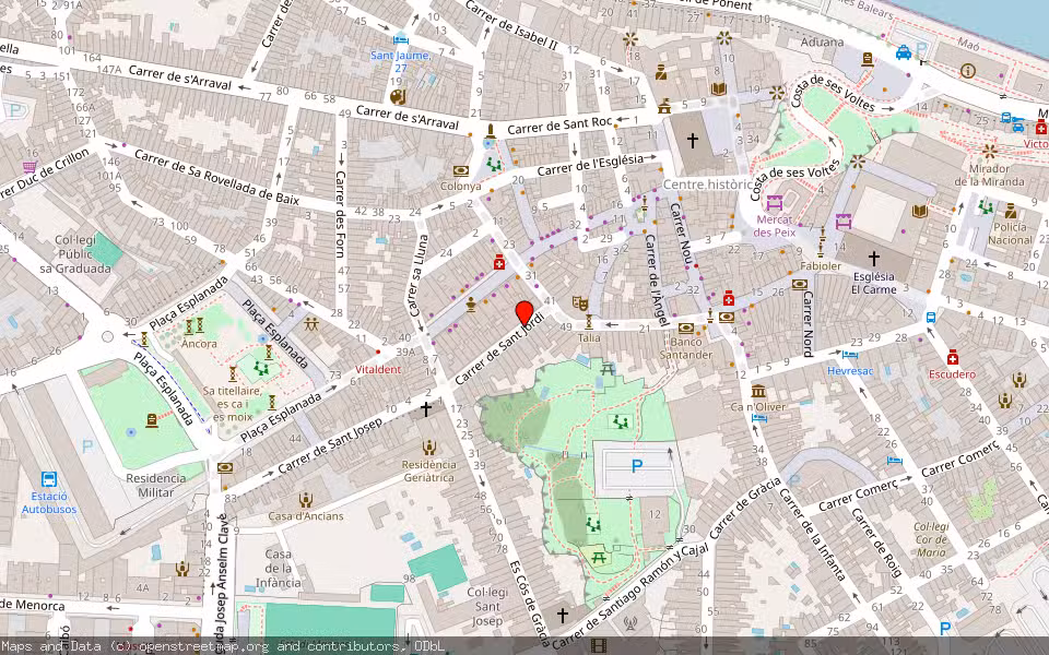Mapa de Subasta Inmueble (Vivienda) en Mahon, Illes Balears