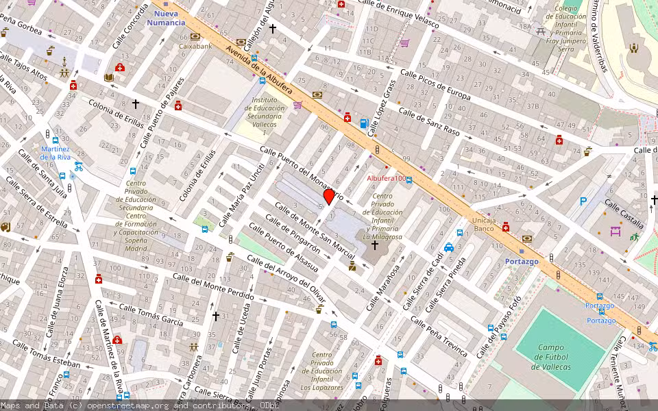 Mapa de Subasta Inmueble (Vivienda) en Madrid
