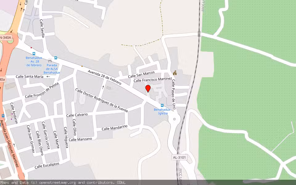 Mapa de Subasta Inmueble (Local comercial) en Benahadux, Almería