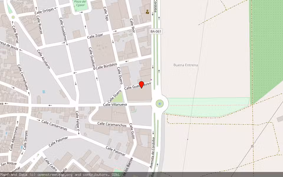 Mapa de Subasta Inmueble (Vivienda) en Don Benito, Badajoz