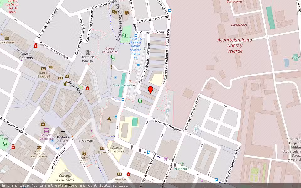 Mapa de Subasta Inmueble (Vivienda) en Paterna, Valencia/València