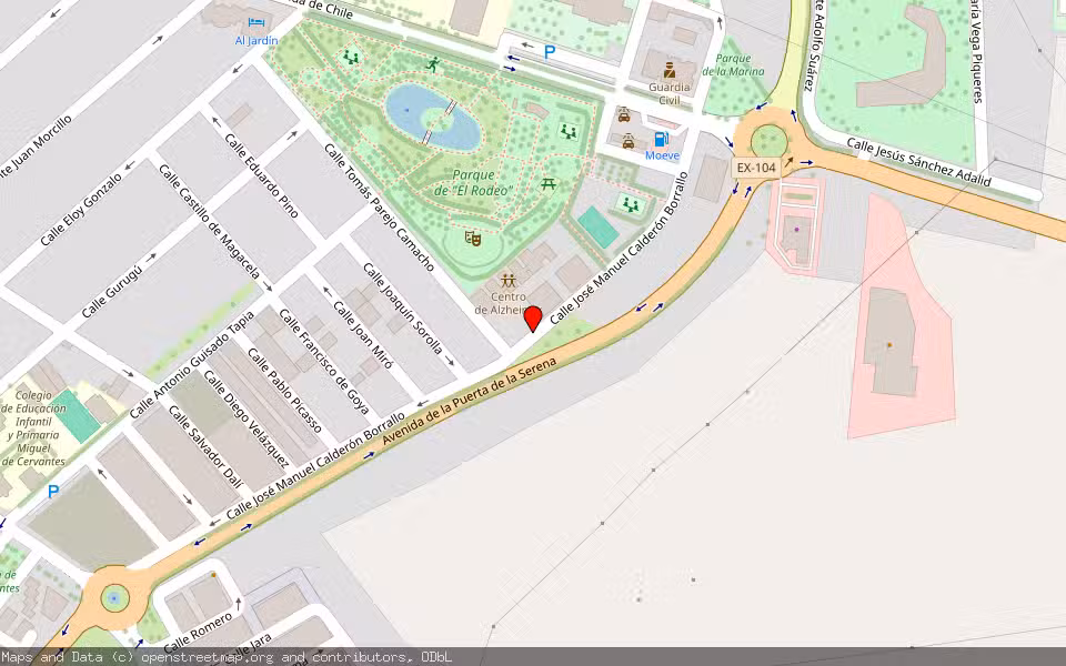 Mapa de Subasta Inmueble (Vivienda) en Villanueva De La Serena, Badajoz