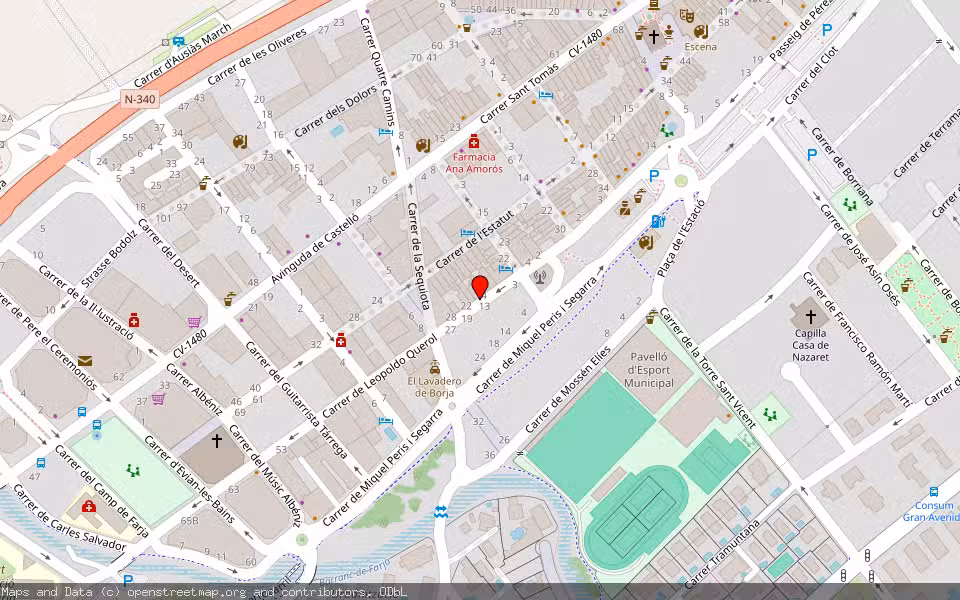 Mapa de Subasta Inmueble (Vivienda) en Benicasim, Castellón/Castelló