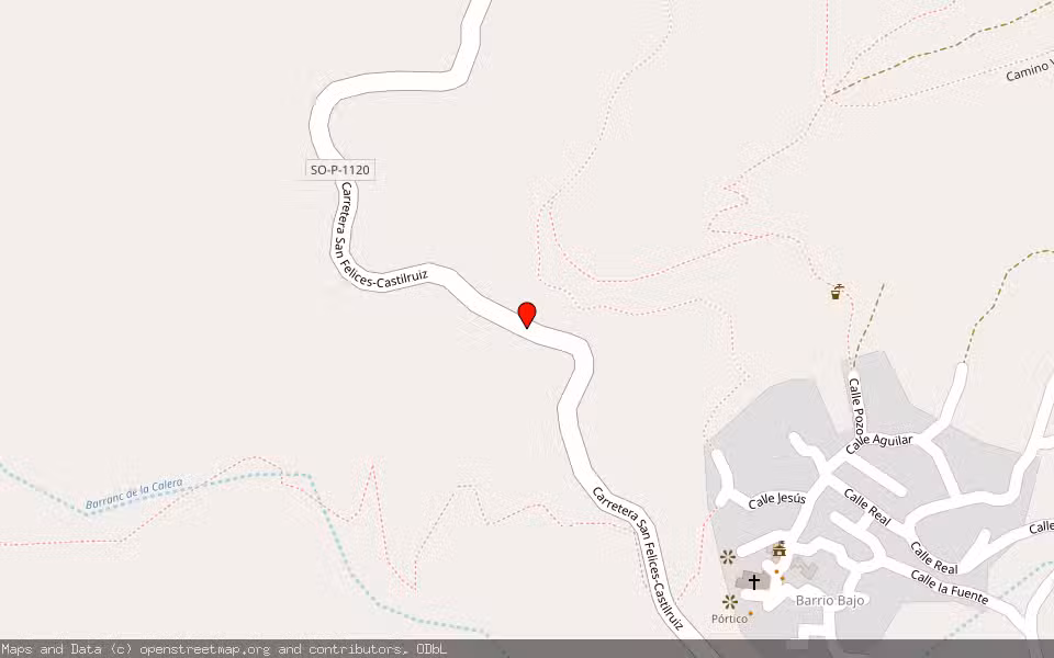 Mapa de Subasta Inmueble (Finca rústica) en San Felices, Soria