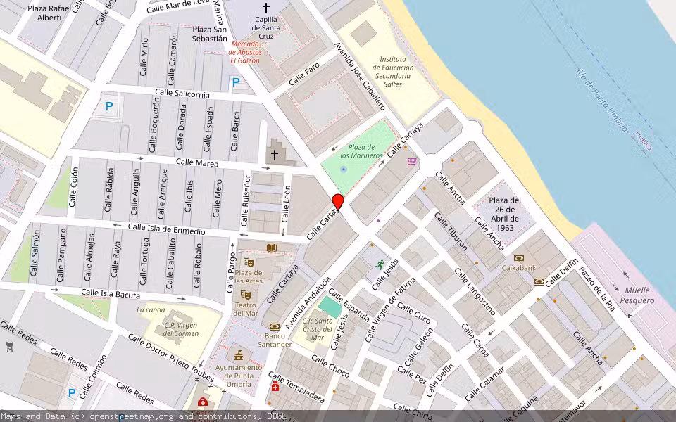 Mapa de Subasta Inmueble (Vivienda) en Punta Umbria, Huelva
