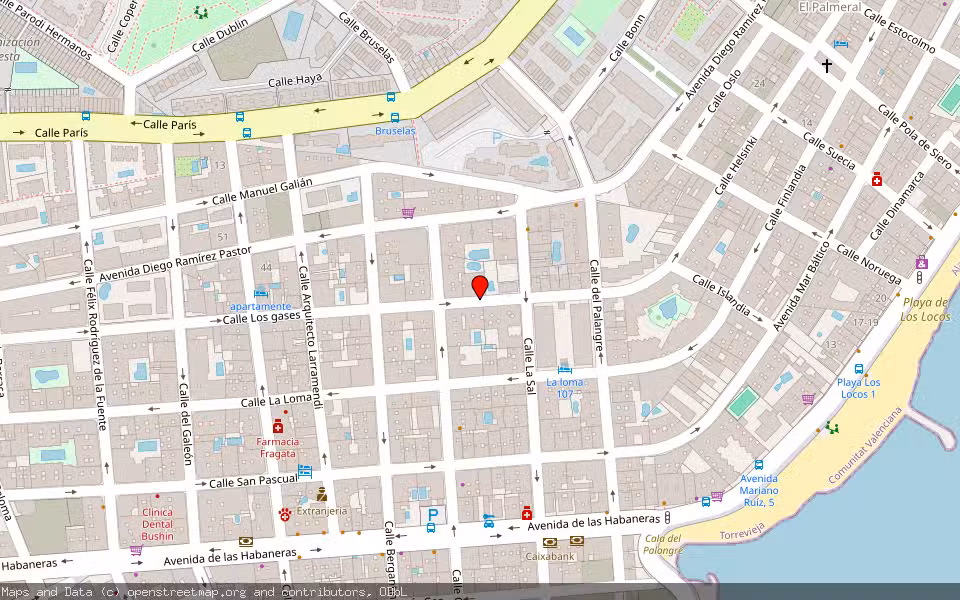 Mapa de Subasta Inmueble (Garaje) en Torrevieja, Alicante/Alacant