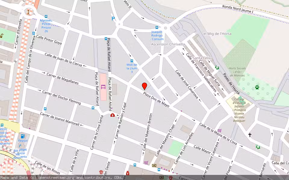 Mapa de Subasta Inmueble (Vivienda) en Manises, Valencia/València