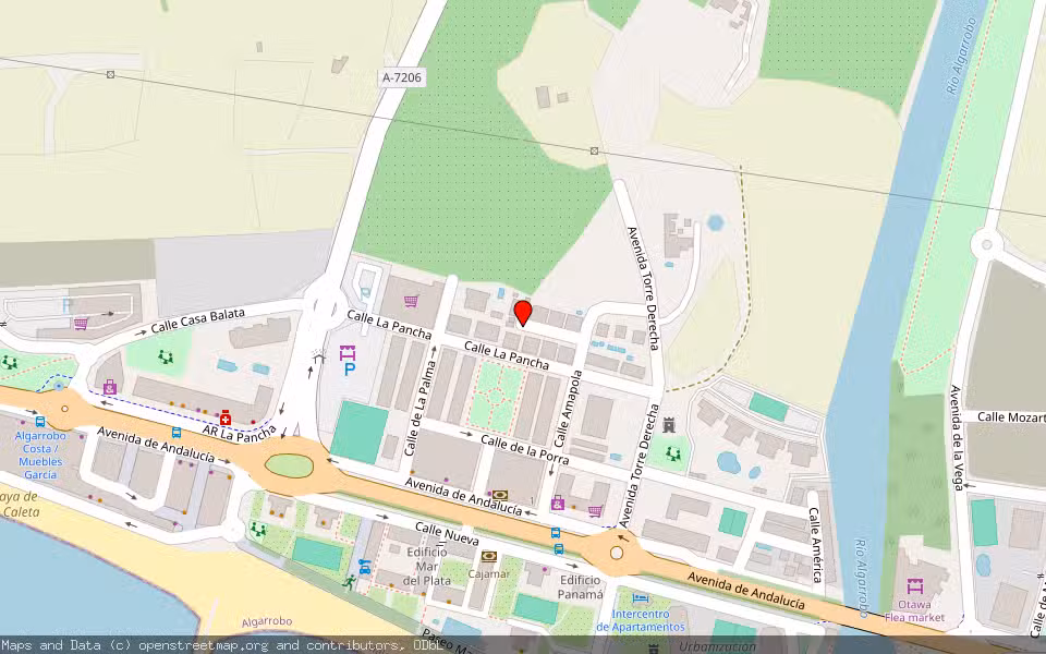 Mapa de Subasta Inmueble (Vivienda) en Algarrobo-costa, Málaga