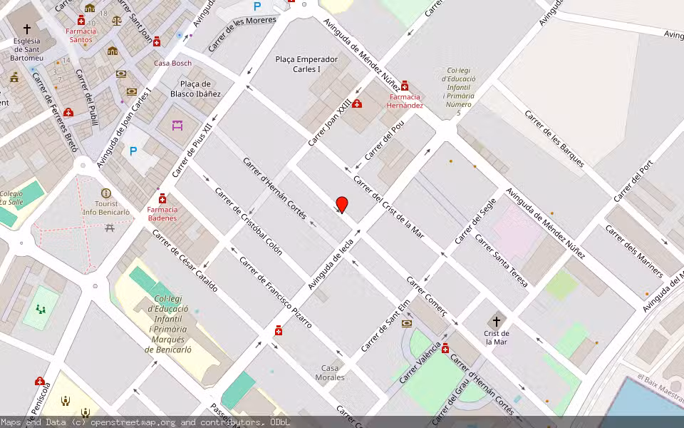 Mapa de Subasta Inmueble (Vivienda) en Benicarlo, Castellón/Castelló