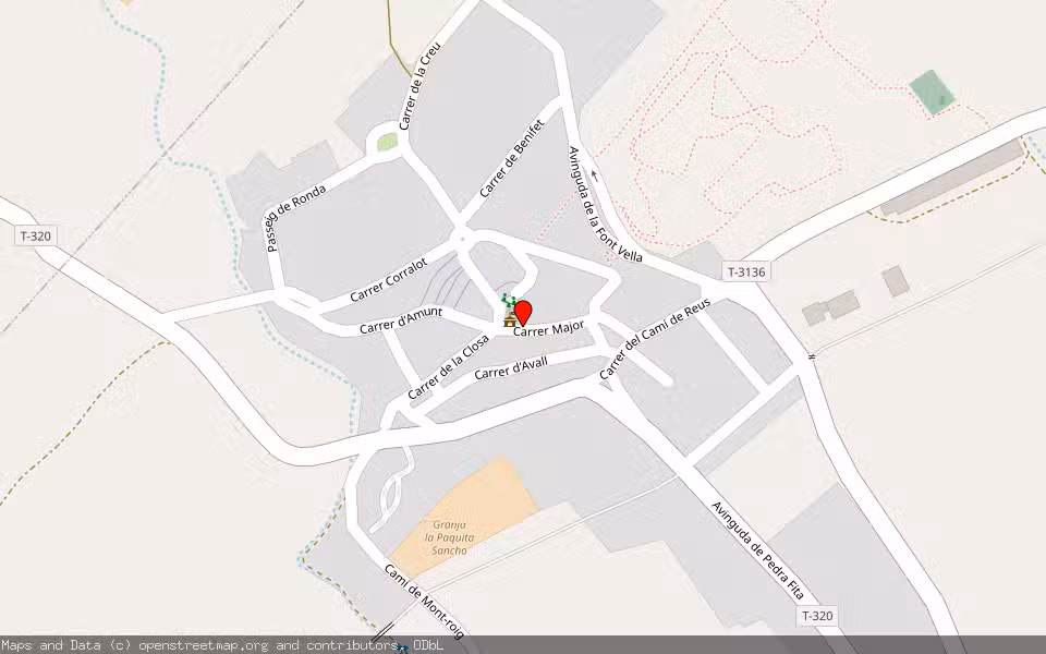 Mapa de Subasta Inmueble (Vivienda) en Botarell, Tarragona
