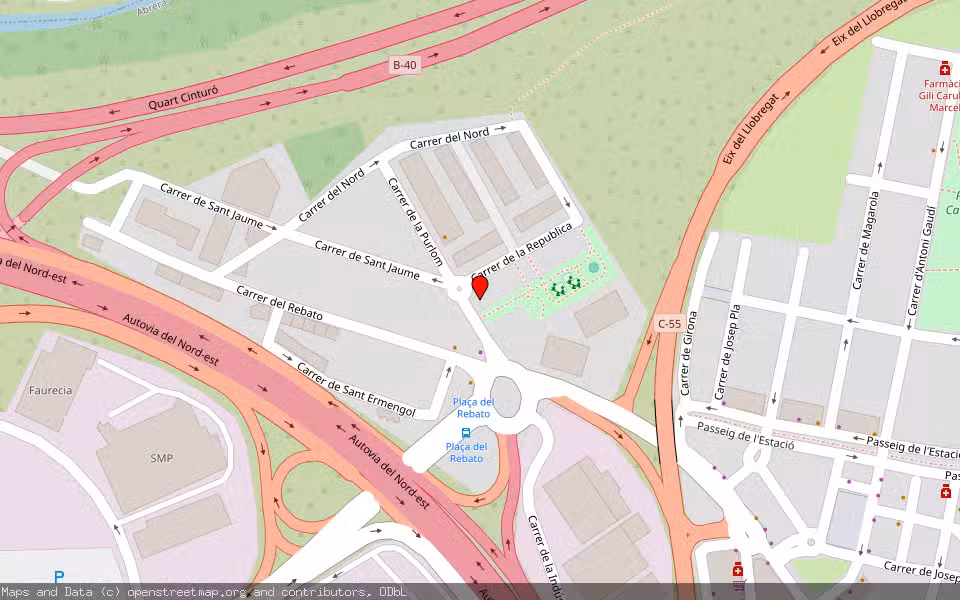 Mapa de Subasta Inmueble (Local comercial) en Abrera, Barcelona