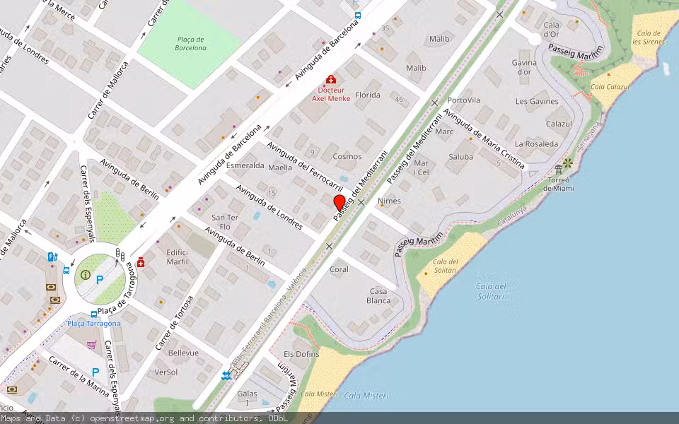 Mapa de Subasta Inmueble (Vivienda) en Mont-roig Del Camp (miami Platja), Tarragona