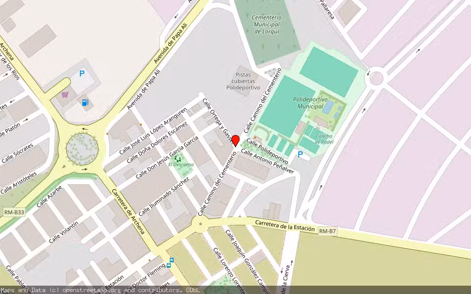 Mapa de Subasta Inmueble (Solar) en Lorquí, Murcia