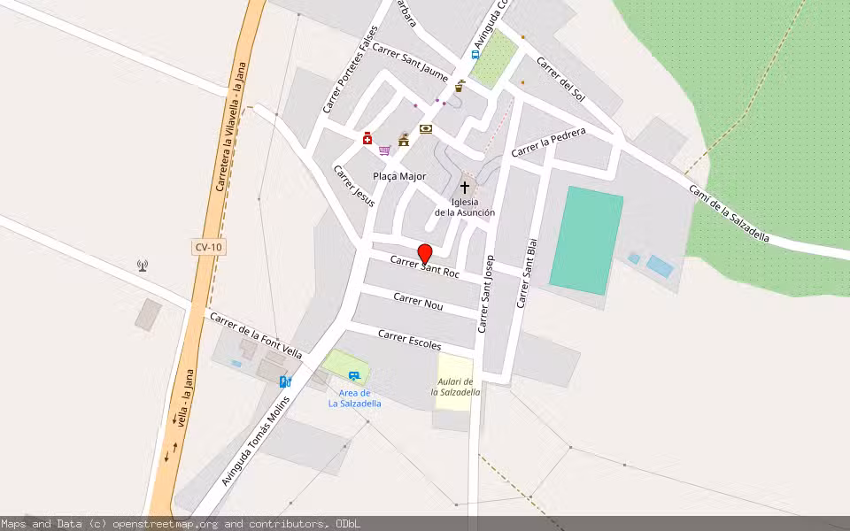 Mapa de Subasta Inmueble (Vivienda) en La Salzadella, Castellón/Castelló