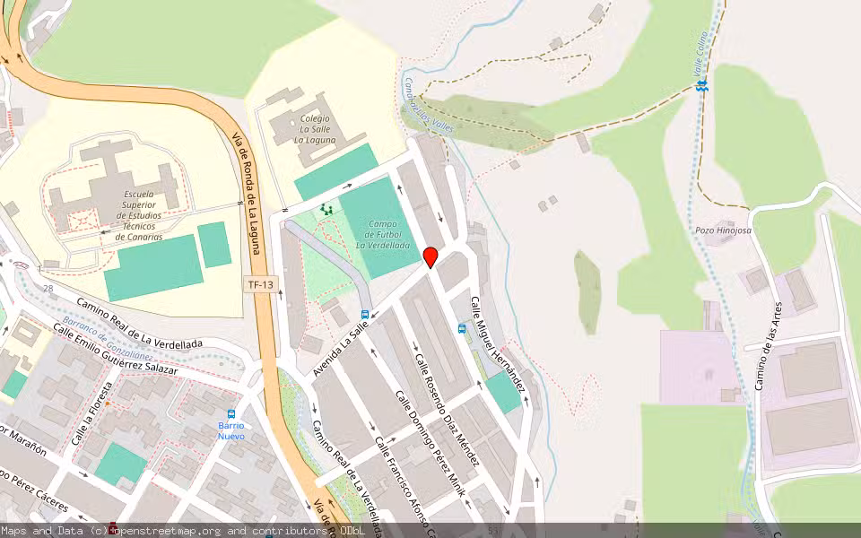 Mapa de Subasta Inmueble (Vivienda) en San Cristobal De La Laguna, Santa Cruz de Tenerife